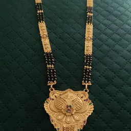 V.K.PAYAL.JEWELLERY Gold-Plated Artificial Beaded Mangalsutra-picture-29