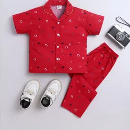 The Magic Wand Unisex Kids Printed Night suit-picture-26