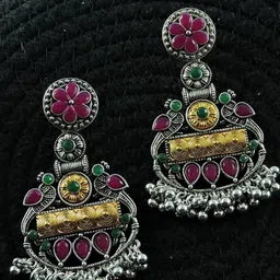 VATSALYA creation Silver-Plated Alloy Earrings-image-14