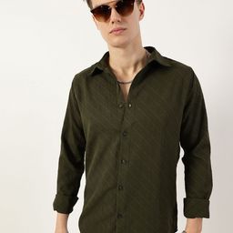 Thomas Scott Men Premium Slim Fit Opaque Faded Casual Shirt-picture-10
