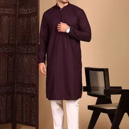 House of Pataudi Unleash Your Style With Chikankari Straight Kurta-image-79