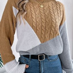 StyleCast x Revolte Women Cable Knit Pullover-image-83
