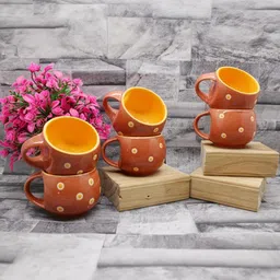 laghima jadon Multicoloured Printed Ceramic Glossy Cups Set of Cups and Mugs image 4