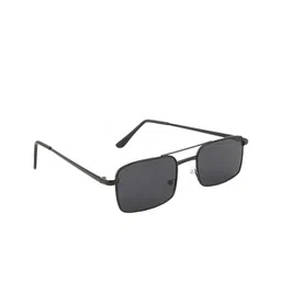 BAYBERRY Unisex Black Lens & Black Rectangle Sunglasses with-image-66