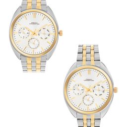 French Connection Analogue Multi Function Couple Watches FCN0113TM-25