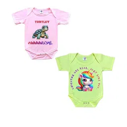 Cute Pals Kids-Unisex Multicoloured Cotton Rompers-image-96