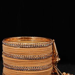 NMII Set Of 16 Zircon Gemstone Studded Bangles-image-37