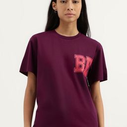 United Colors of Benetton Women Typography Pure Cotton Pockets T-shirt-image-38