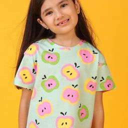 Anthrilo Girls Printed Extended Sleeves T-shirt-image-20