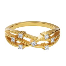 Glimmering Intertwine Diamond Band-image-24