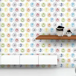 ArtzFolio Printed UV-Resistant Anti-Bacterial Signs And Names Of Sanskrit Chakras Peel & Stick Wallpaper-image-8