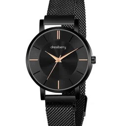 DressBerry Women Dial & Bracelet Style Straps Analogue Watch HOBDB-292-BK-image-9