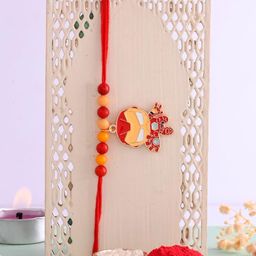 Ascension Cartoon Beaded Rakhi With Fridge Magnet & Roli Tilak-image-51