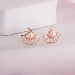 Jazz and Sizzle Floral Studs Earrings-12