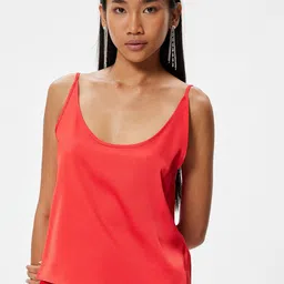 Koton Women Solid Shoulder Straps Polyester Top-image-71