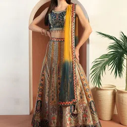 Chhabra 555 Digital Printed Kalidar Lehenga With Choli & Dupatta-picture-57