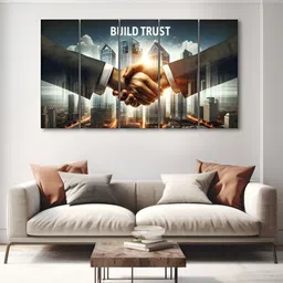 The Castle Decor Multicoloured 1 Piece Wood Other Wall Paintings-image-77