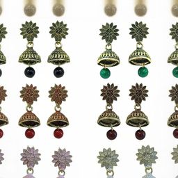 La Belleza Contemporary Jhumkas Earrings-image-29