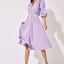 The Label Life Striped Midi Dress-image-14
