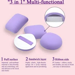 FEELHIGH Set Of 2 Square Beauty Sponge With Case image 3