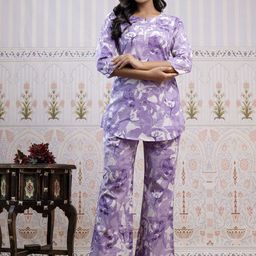 Anouk Rustic Women Floral Printed Regular Pure Cotton Kurta with Pyjamas-picture-32