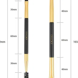 DOCOLOR Set Of 2 Professional Eyebrow Brush With Eyebrow Brush - Black image 4