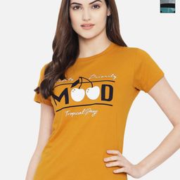 Dreambe Women Pack Of 2 Graphic Printed Round Neck Cotton T-shirts-picture-13