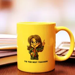 INTERNATIONAL GIFT Yellow Printed Ceramic Glossy Mugs Set of Cups and Mugs-image-38