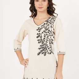 Pure Cotton Embroidered Kashmiri Short Kurta-image-98