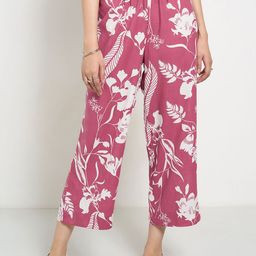 RANGMANCH BY PANTALOONS Women Printed Flared Trousers-picture-19