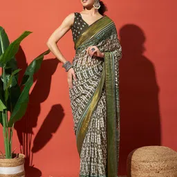RACHNA Printed Ikat Saree-image-15