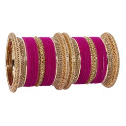 NMII Set of 34 Gold-Plated Zircon Studded Bangles-18