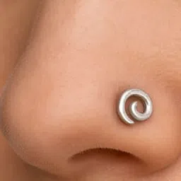 Goldnera 925 Sterling Silver Swirly Design Stud Nosepin-picture-37