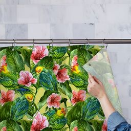 ArtzFolio Single Piece Waterproof Polyester Shower Curtain-image-55