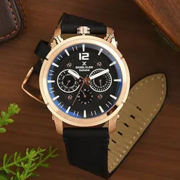 Daniel Klein Exclusive Men Round Dial & Leather Textured Straps Analogue Watch DKX.11378-5-picture-12