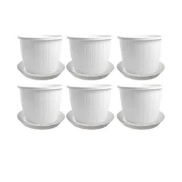 Go Hooked 10 Inch Duro Pot for Plants with Saucer Tray-19
