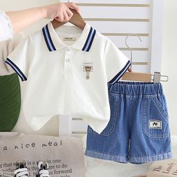 INCLUD Boys Polo Collar T-Shirt With Shorts-84