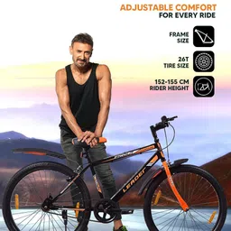 LEADER Scout MTB 26T Mountain Bicycle Without Gear Single Speed image 2