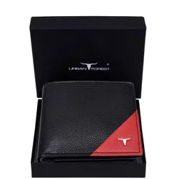 URBAN FOREST Men Textured Brand Logo RFID Leather Two Fold Wallet-picture-46
