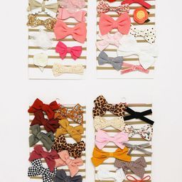 Biglilpeople Infants Girls Pack Of 10 Bandana Headband-image-125