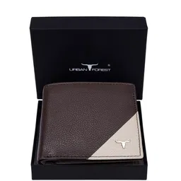 URBAN FOREST Men Textured Brand Logo RFID Leather Two Fold Wallet-picture-45