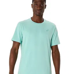 ASICS Men Solid Round Neck T-shirt-image-9