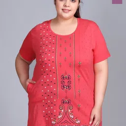 IN Love Pack Of 2 Plus Size Cotton Printed T-Shirt With Pocket-image-44