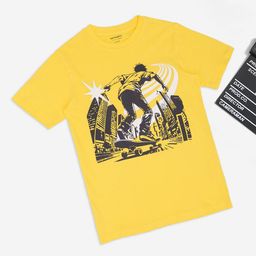 Pantaloons Junior Boys Graphic Printed Round Neck Pure Cotton T-shirt-picture-32