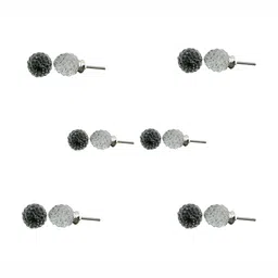 Indianshelf 6Pcs Transparent Textured Custard Apple Glass Knobs-image-31