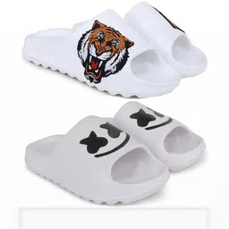Pampy Angel Men White Flip Flops-image-85
