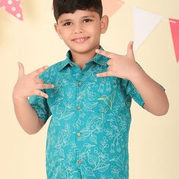 Fabindia Boys Opaque Printed Casual Shirt-image-78