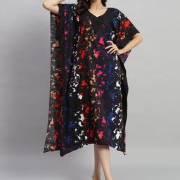 Curvydrobe Printed Maxi Nightdress-image-75