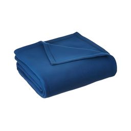 Supreme Home Collective Navy Blue Solid Fleece Mild Winter 200 GSM Single Blanket-image-92