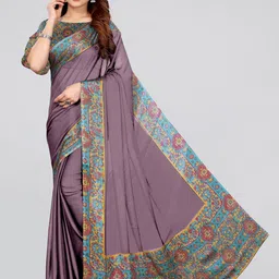 KALINI Magenta & Blue Saree-image-7